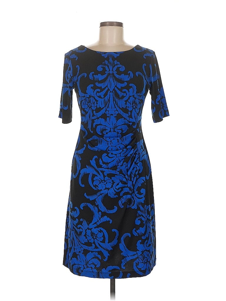 Pre-owned Connected Apparel Cocktail Dress In Blue