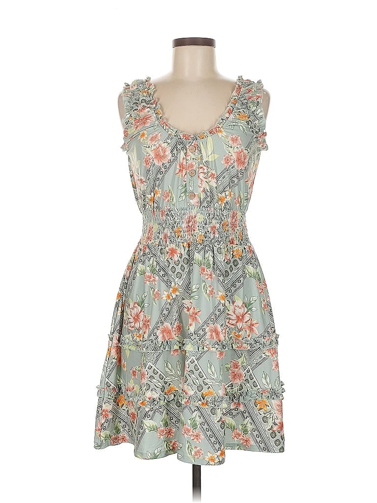 Pre-owned No Boundaries Casual Dress In Green