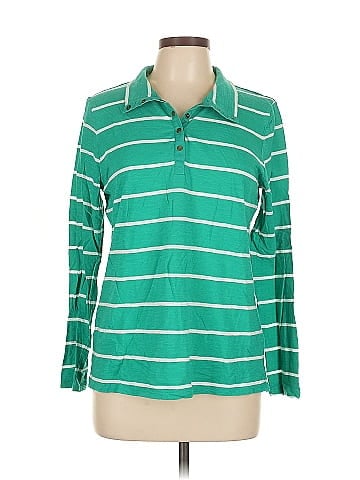 St. John's Bay Long Sleeve Polo (view 1)