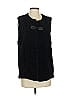 Foravi 100% Polyester Black Faux Fur Vest Size EU 34 / US 4 - photo 1