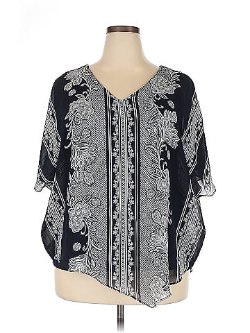 Roz & Ali Short Sleeve Blouse (view 1)