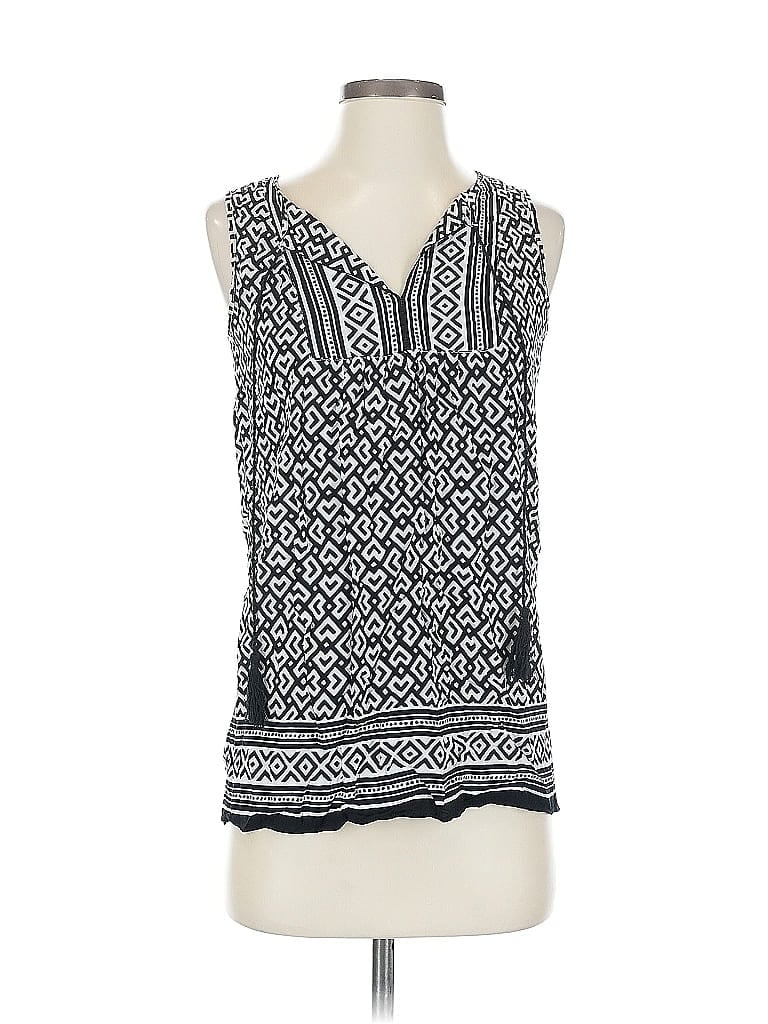 Pre-owned Max Studio Sleeveless Blouse In Black