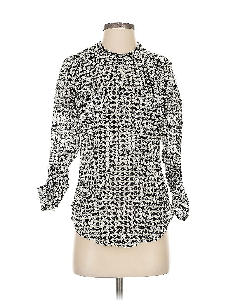 Pre-owned Holding Horses 3/4 Sleeve Blouse In Gray