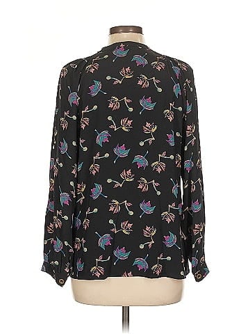 Tucker Long Sleeve Silk Top (view 2)