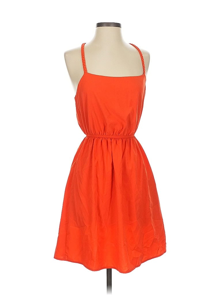 Pre-owned Necessary Objects Casual Dress In Orange