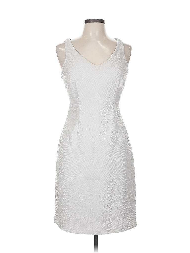 Pre-owned Marc New York Andrew Marc Cocktail Dress In White