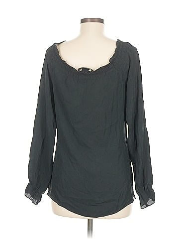 Express Long Sleeve Silk Top (view 2)