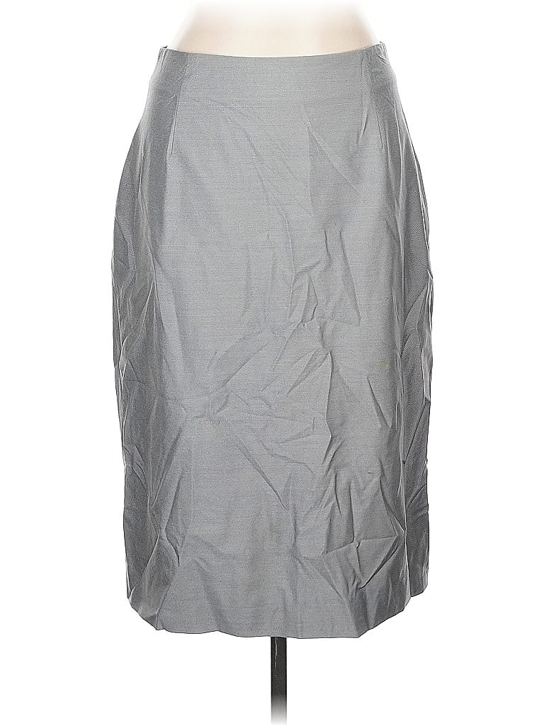 Pre-owned Doncaster Collection Formal Skirt In Gray