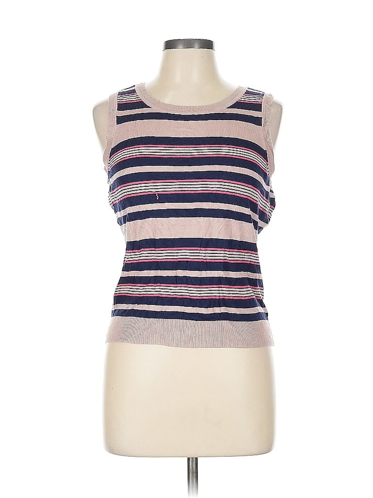 Pre-owned Halogen Sweater Vest In Pink