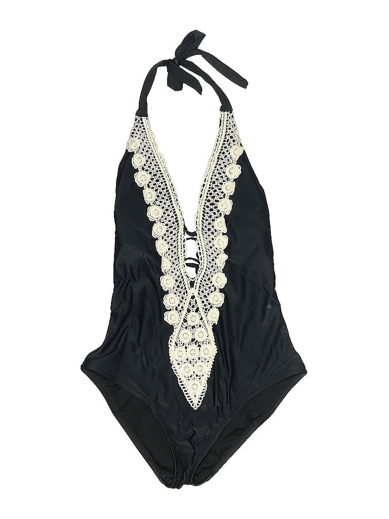 Pre-owned Kona Sol One Piece Swimsuit In Black