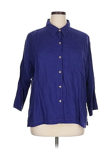 Chico's Design 3/4 Sleeve Button-Down Shirt (view 1)
