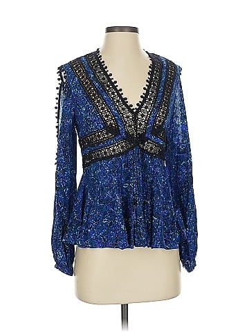 Rebecca Taylor Long Sleeve Silk Top (view 1)