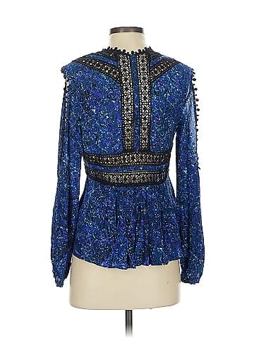 Rebecca Taylor Long Sleeve Silk Top (view 2)