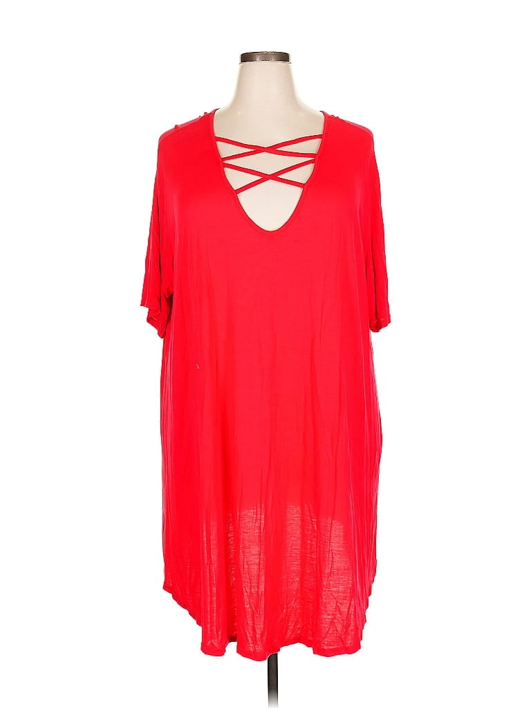 Pre-owned Boohoo Casual Dress In Red
