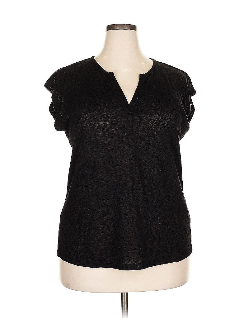 Pre-owned B Collection By Bobeau Short Sleeve T-shirt In Black