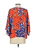 Unbranded 100% Polyester Orange 3/4 Sleeve Blouse Size 2L - photo 2