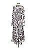 Grayson 100% Polyester Print Silver Casual Dress Size S - photo 2