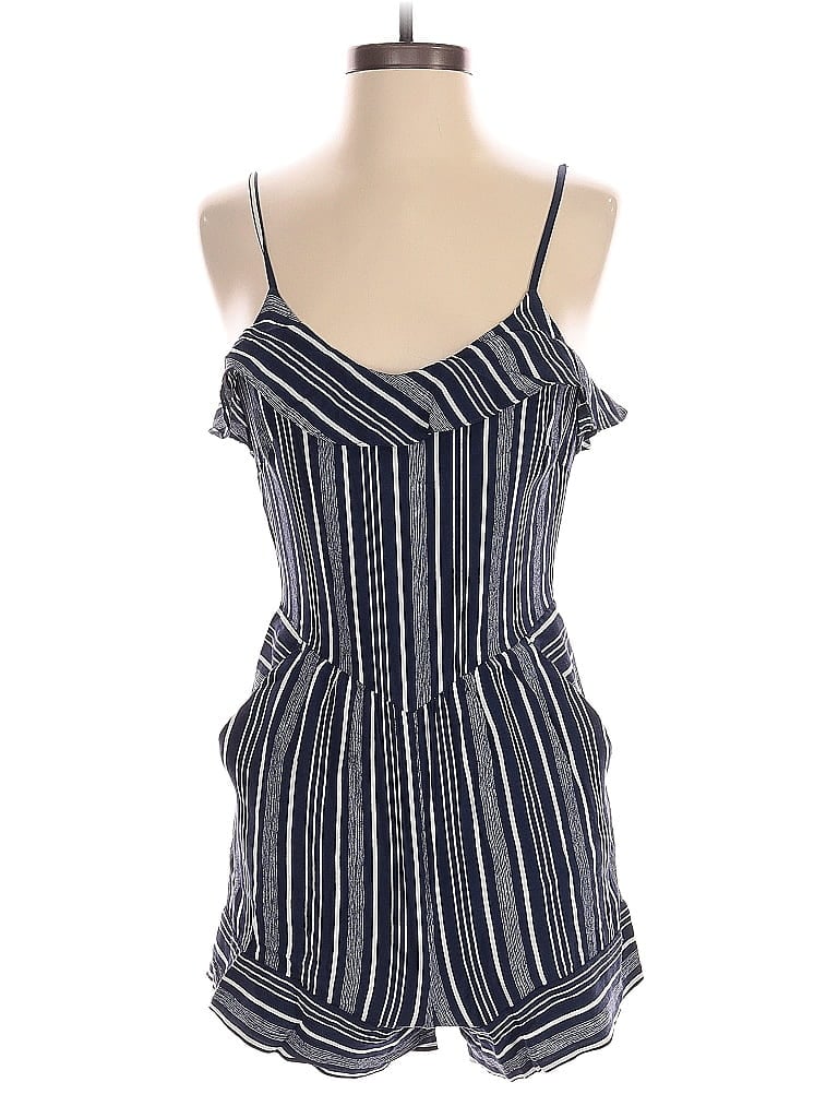 Pre-owned Ann Taylor Loft Romper In Blue