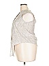 Chico's 100% Polyester Metallic Silver Tan Sleeveless Blouse Size XXL (estimated) - photo 5