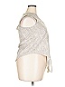 Chico's 100% Polyester Metallic Silver Tan Sleeveless Blouse Size XXL (estimated) - photo 4