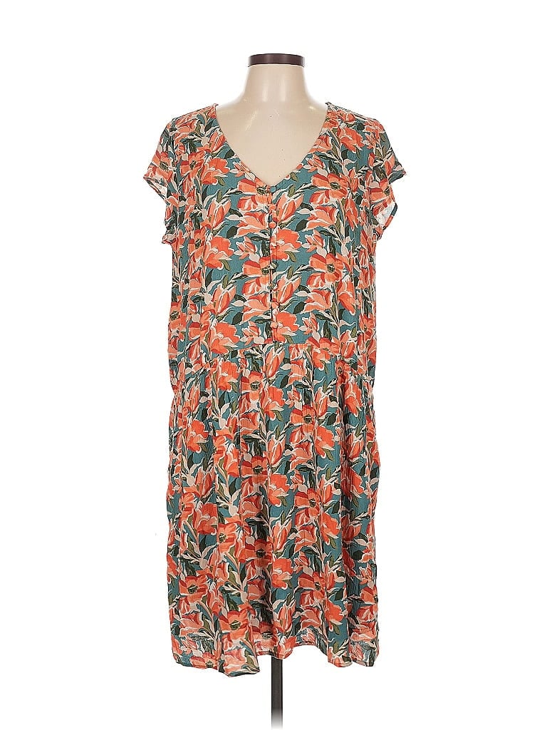 Pre-owned Garnet Hill Casual Dress In Orange
