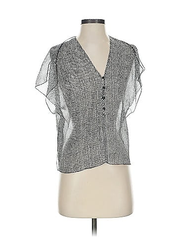 Rag & Bone Short Sleeve Silk Top (view 1)