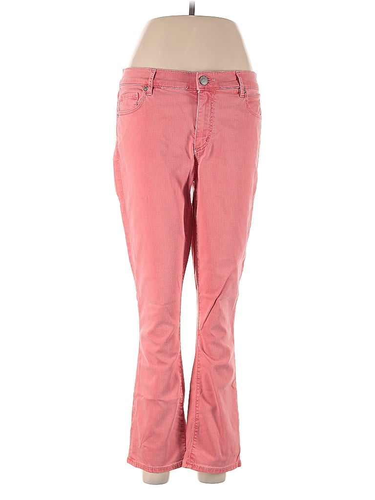 Pre-owned Ann Taylor Loft Jeans In Pink