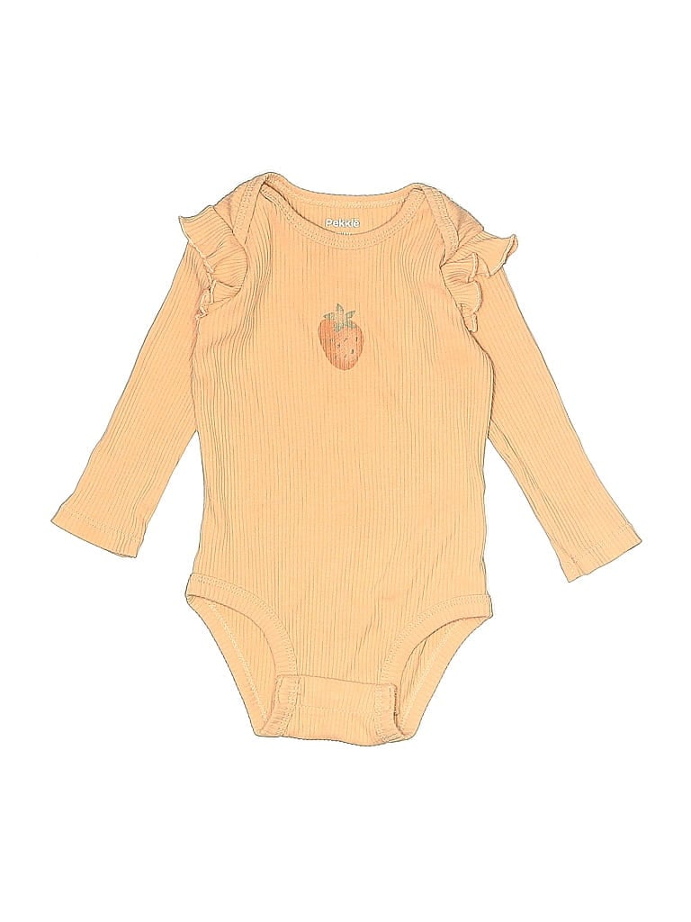 Click to view more detailed imagery on our partner's website Pre-owned Pekkle Babies' Long Sleeve Onesie In Gold