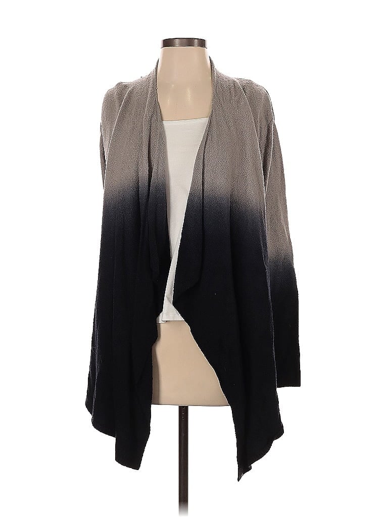 Pre-owned Barefoot Dreams Cozychic Lite Cardigan Sweater In Gray