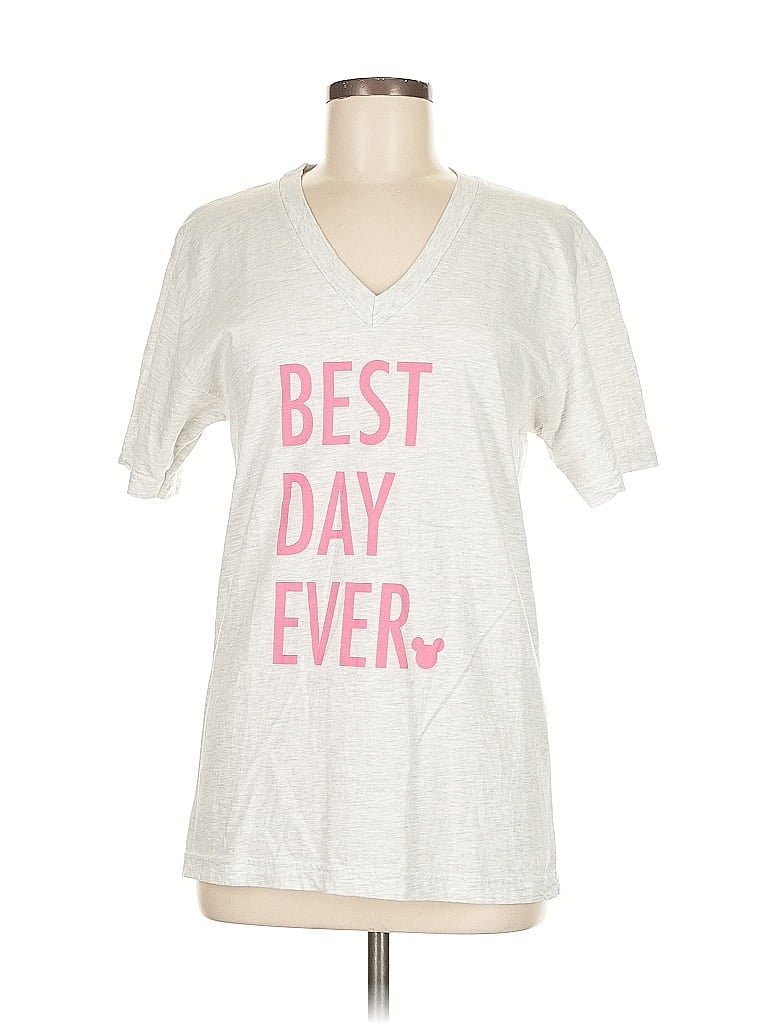 Pre-owned American Apparel Short Sleeve T-shirt In Silver