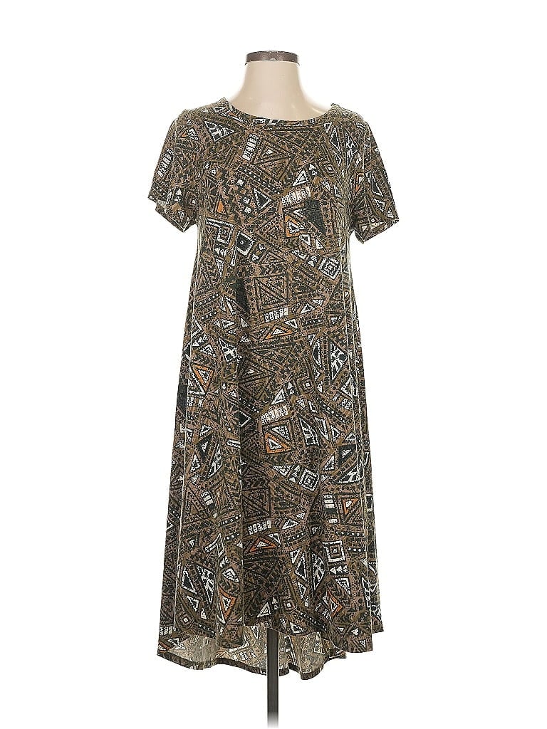 Pre-owned Lularoe Casual Dress In Brown