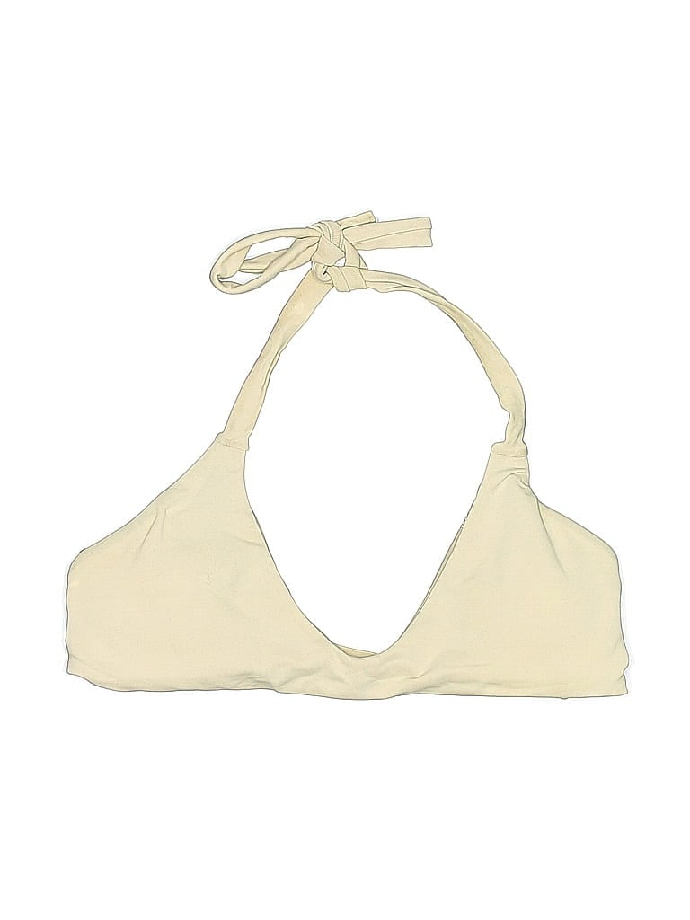 Pre-owned Assorted Brands Swimsuit Top Ivory Swimwear In White