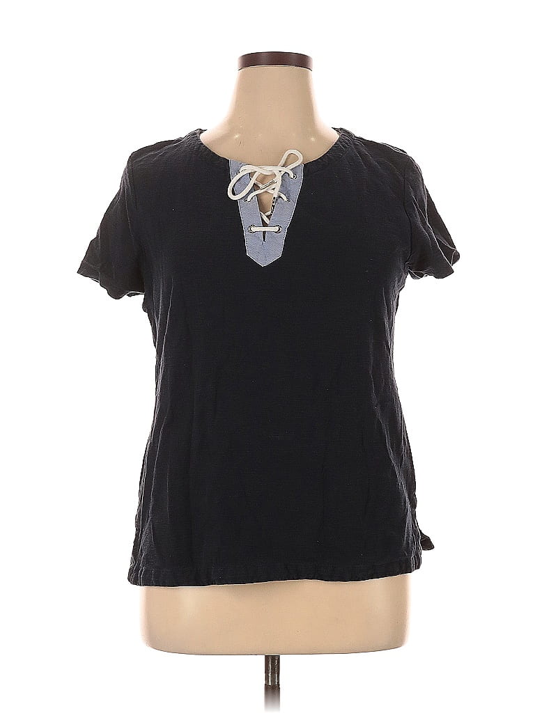 Pre-owned Tommy Hilfiger Short Sleeve T-shirt In Black