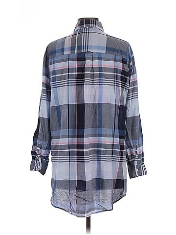 H&M L.O.G.G. 3/4 Sleeve Button-Down Shirt (view 2)