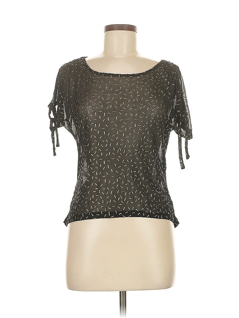 Pre-owned Guess Short Sleeve T-shirt In Black