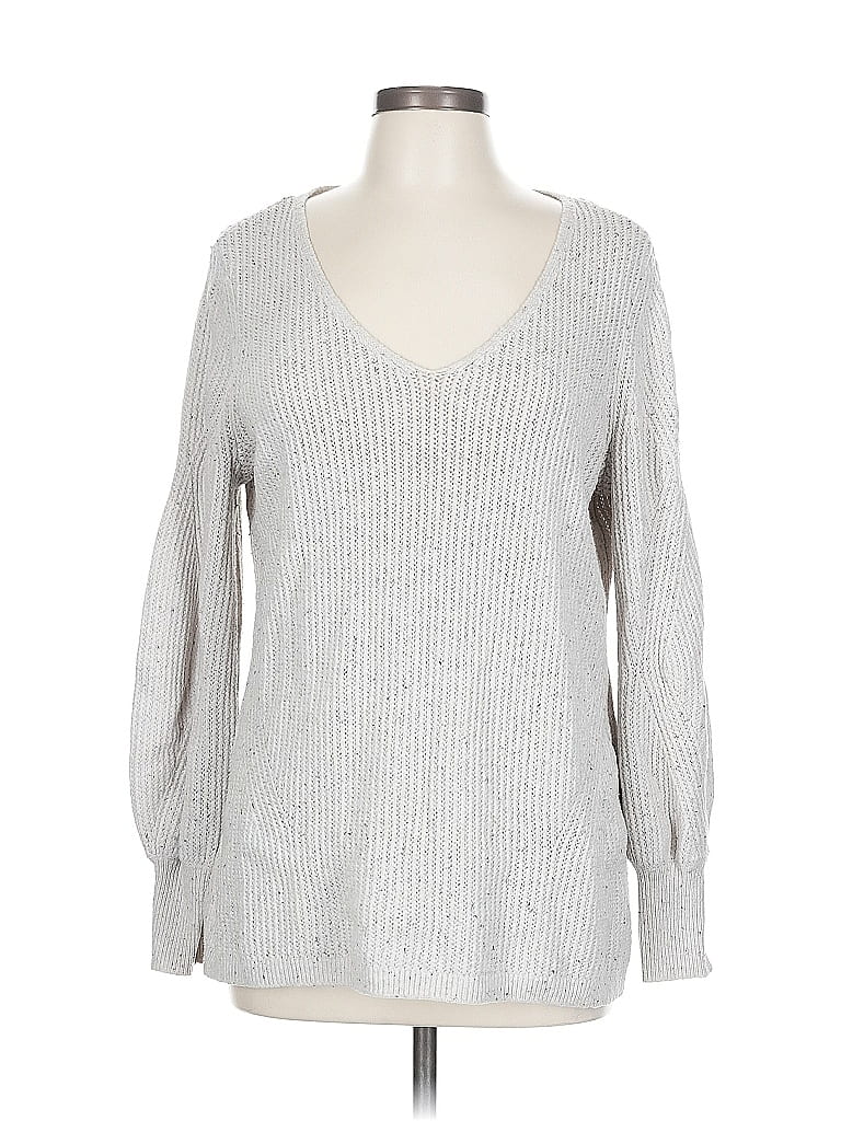 Click to view more detailed imagery on our partner's website Pre-owned Chico's Pullover Sweater In Silver