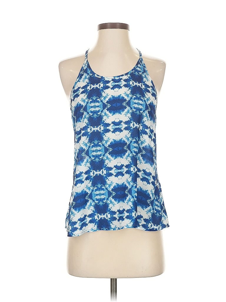 Pre-owned Xxi Tank Top Blue Halter Neckline Tops