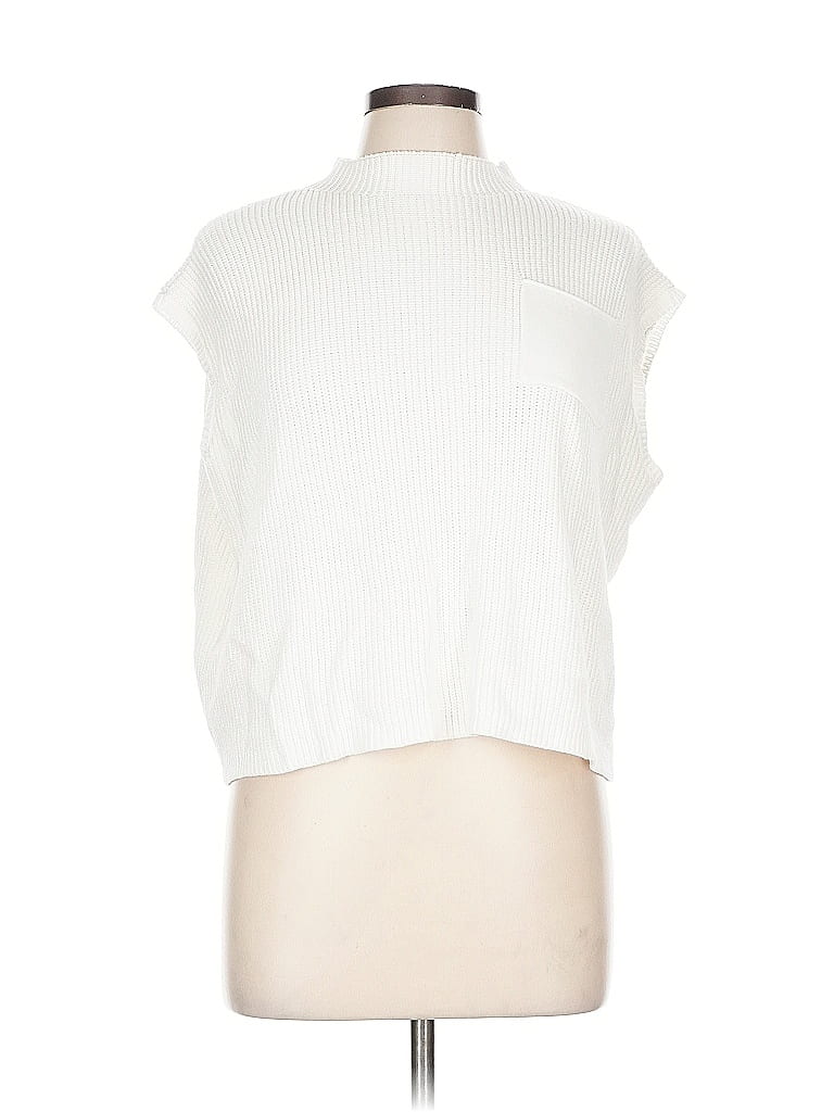 Pre-owned Fashion Cardigan Sweater In White