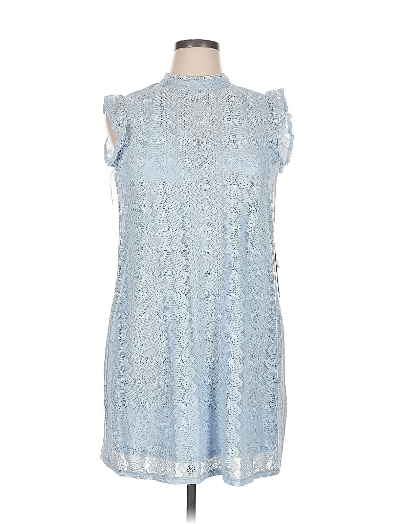 Pre-owned As U Wish Casual Dress In Blue