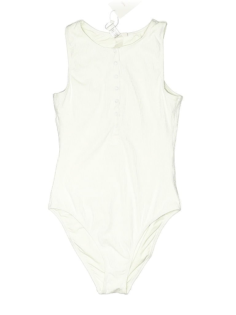 Pre-owned Andie Bodysuit In White