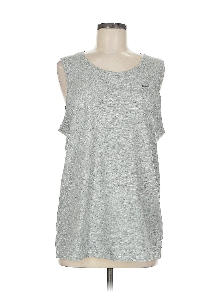 Pre-owned Nike Sleeveless T-shirt In Gray
