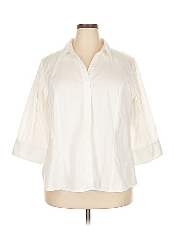 Riders by Lee 3/4 Sleeve Button-Down Shirt (view 1)