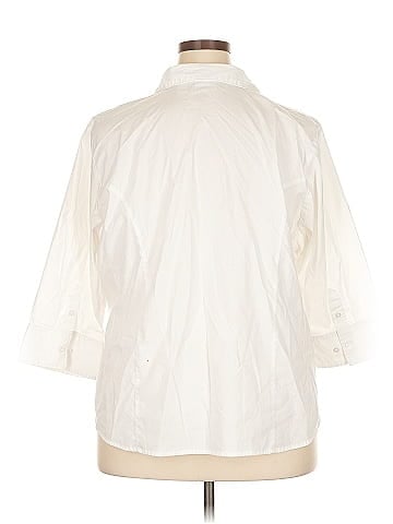 Riders by Lee 3/4 Sleeve Button-Down Shirt (view 2)