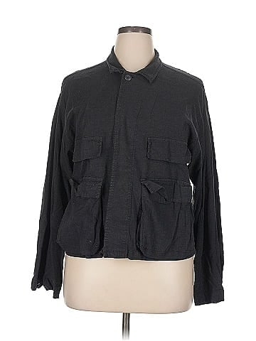 Karen Kane Long Sleeve Button-Down Shirt (view 1)
