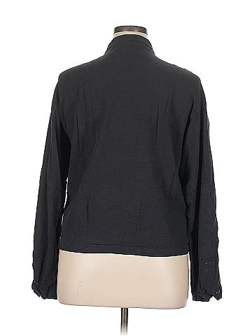 Karen Kane Long Sleeve Button-Down Shirt (view 2)