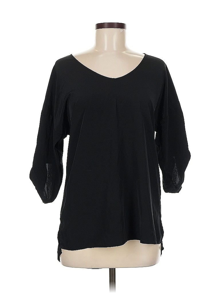Pre-owned Old Navy 3/4 Sleeve Blouse In Black