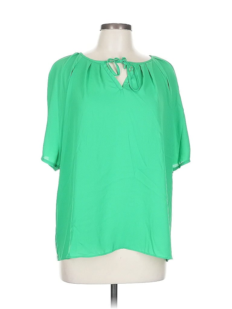 Click to view more detailed imagery on our partner's website Pre-owned Ann Taylor Short Sleeve Blouse In Green
