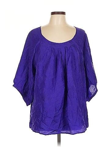 Express Design Studio 3/4 Sleeve Blouse (view 1)