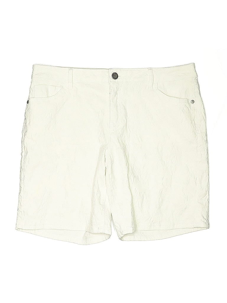 Pre-owned Simply Vera Vera Wang Khaki Shorts In White