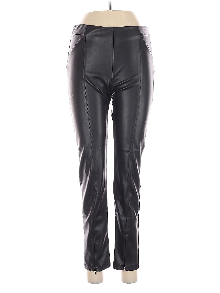 Miou Muse Faux Leather Pants In Black